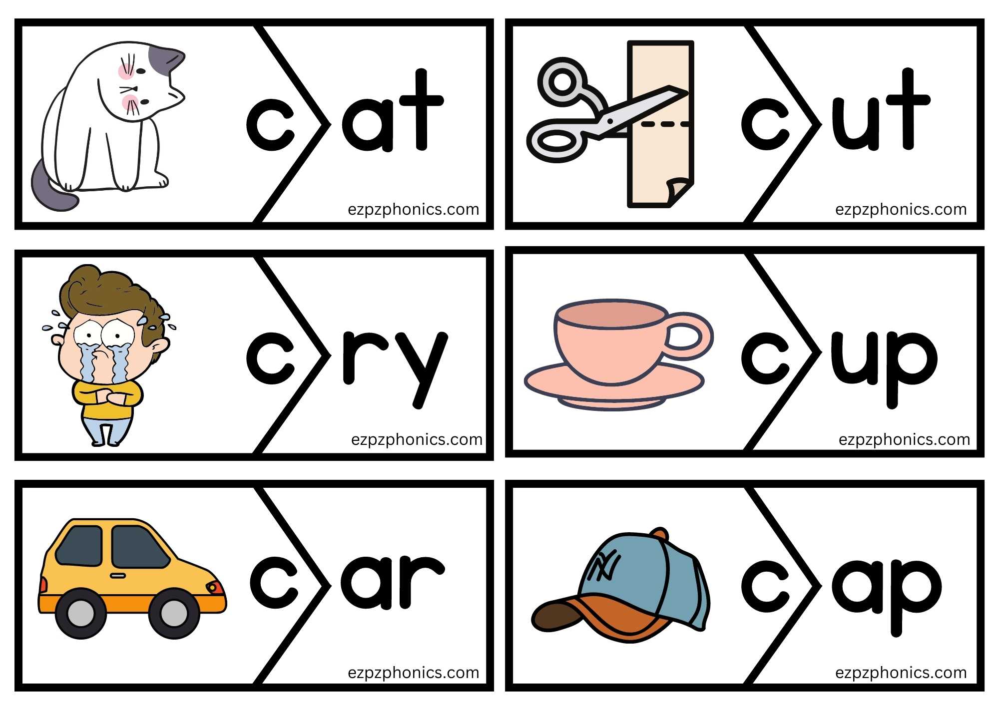 Letter C Puzzle Word Match 1